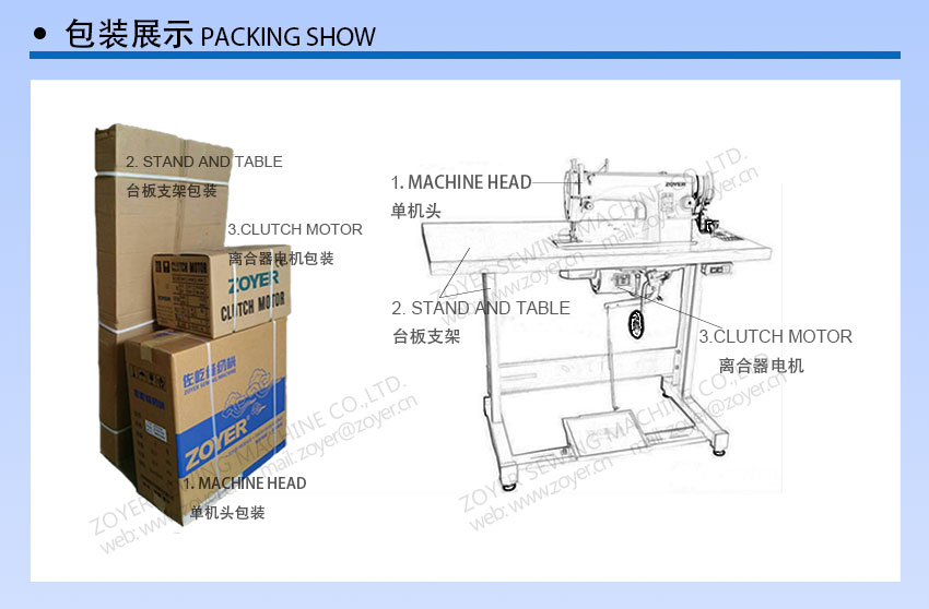 04 Zoyer Lockstitch缝纫机包装佐屹镀通平台机包装
